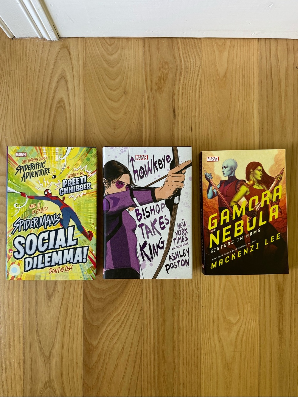 NEW Marvel Book Lot Spider-Man Hawkeye Gamora Nebula 3 YA Novels